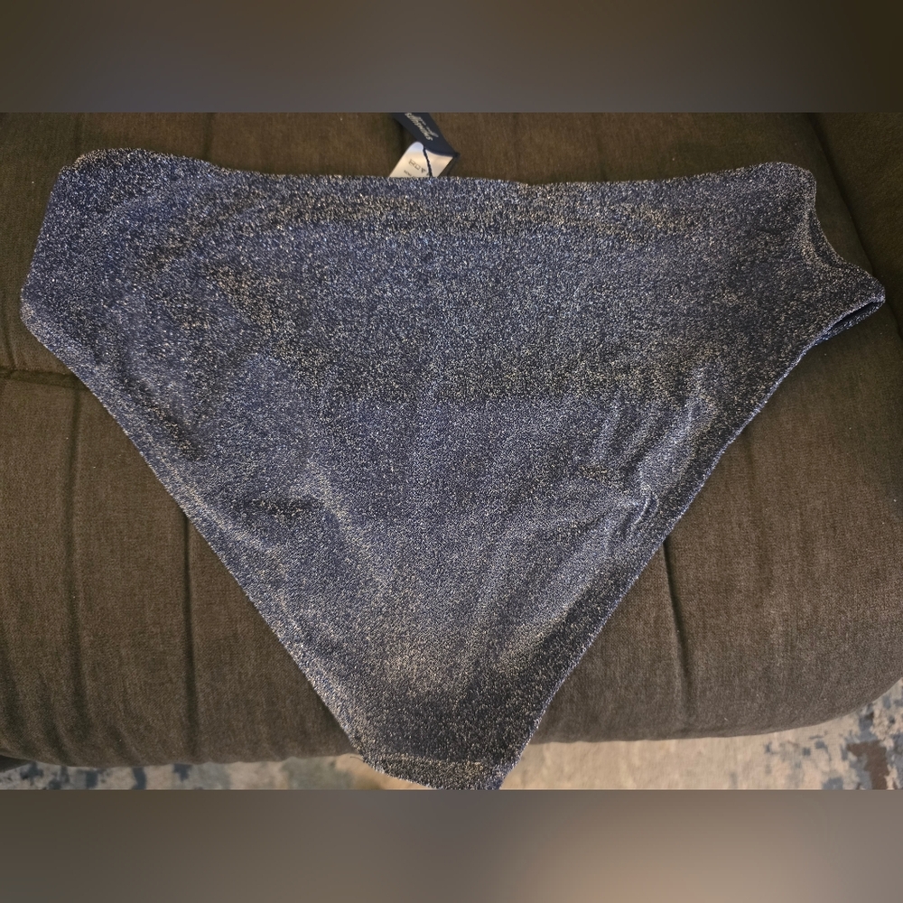 Sparkle Navy Halter Tankini Top & Bottom Set - Picture 6 of 7